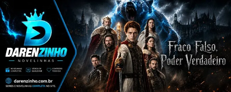 Banner da novelinha Fraco Falso, Poder Verdadeiro (IA)
