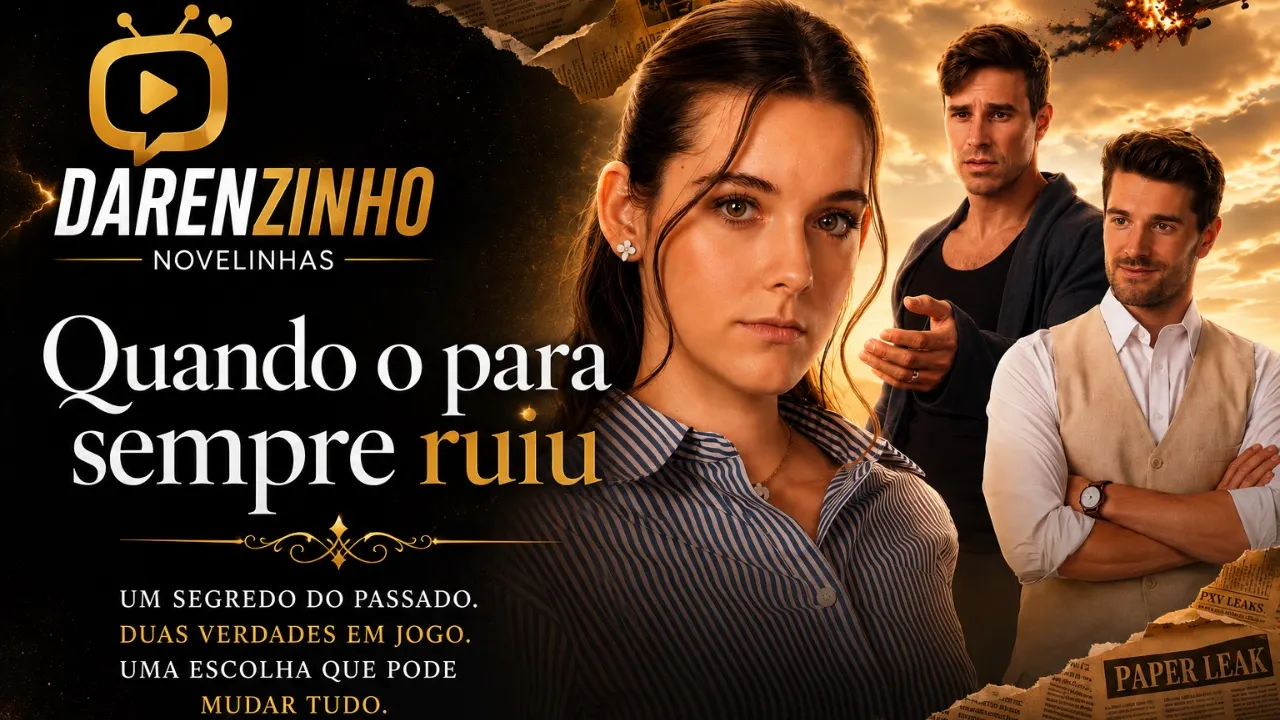 Banner da novelinha Quando o para sempre ruiu